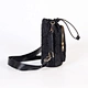 Black Quilted Bottle Holder Bag